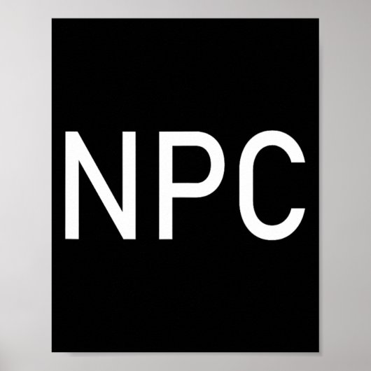Npc Halloween Spaß Larp Rpg Rolle Poster (Vorne)