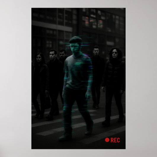 NPC-Jagd - Glitch-Ziel erfasst Poster (Vorne)