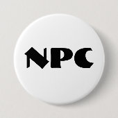 NPC Knopf Button (Vorderseite)