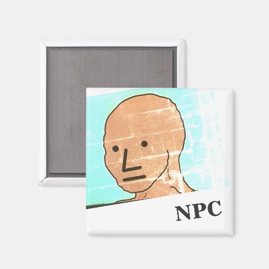 NPC MEME Fun Play Game Magnet (Vorderseite/Rückseite)