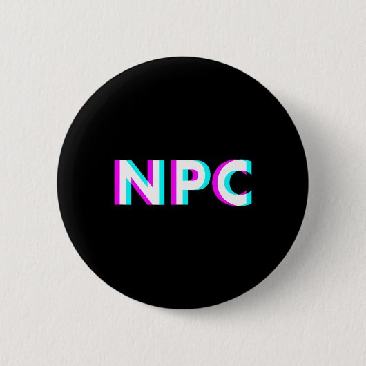 Npc Meme - Nicht-Spieler-Charakter 2 Button (Vorderseite)