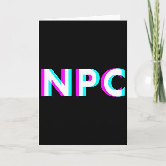 Npc Meme - Nicht-Spieler-Charakter 2  Karte (Vorderseite)