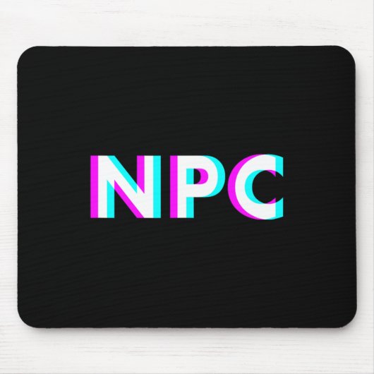 Npc Meme - Non Player Character 2  Mousepad (Vorne)