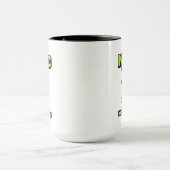 NPC-Modus aktiviert Pixel lustiger Cartoon Tasse (Zentrum)