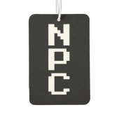 NPC - Nicht abspielbares Zeichen Autolufterfrischer (Rückseite)