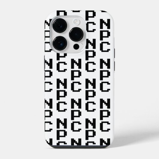 NPC - Nicht abspielbares Zeichen iPhone Hülle (Rückseite)