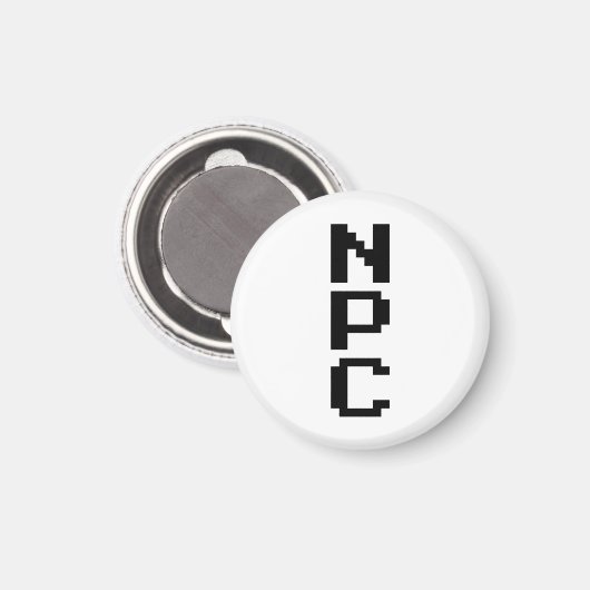 NPC - Nicht abspielbares Zeichen Magnet (Vorderseite/Rückseite)