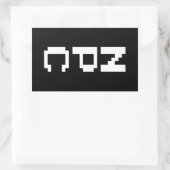 NPC - Nicht abspielbares Zeichen Rechteckiger Aufkleber (Tasche)