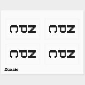 NPC - Nicht abspielbares Zeichen Rechteckiger Aufkleber (Blatt)