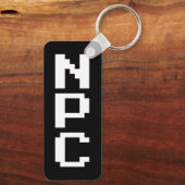 NPC - Nicht abspielbares Zeichen Schlüsselanhänger (Rückseite)