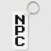 NPC - Nicht abspielbares Zeichen Schlüsselanhänger (Rückseite)