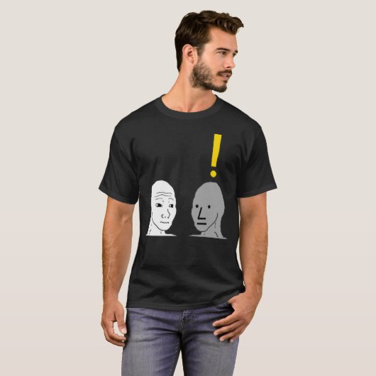 NPC Wojak Meme T-Shirt (Vorne ganz)