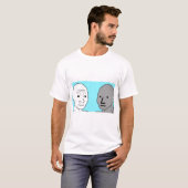 NPC Wojak Non-Player-Charakter-Geschenk T-Shirt (Vorne ganz)