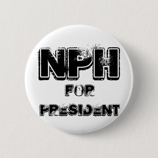 NPH für Präsidenten Button
