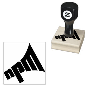 NPM 2"-Briefmarke mit Handgriff Gummistempel