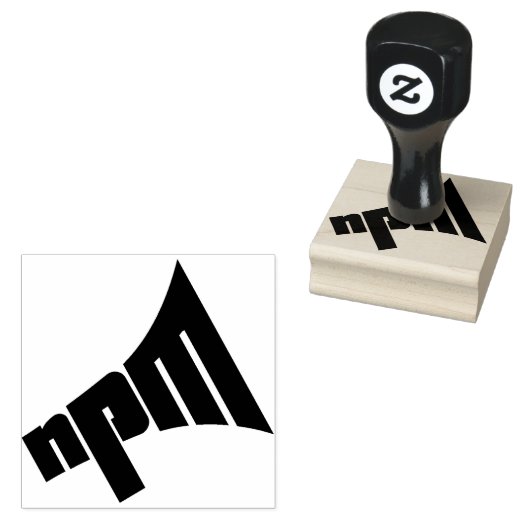 NPM 2"-Briefmarke mit Handgriff Gummistempel (Stempel)