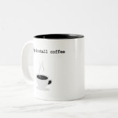 npm installieren Kaffee Javascript-Programmierer Zweifarbige Tasse (Vorderseite Links)