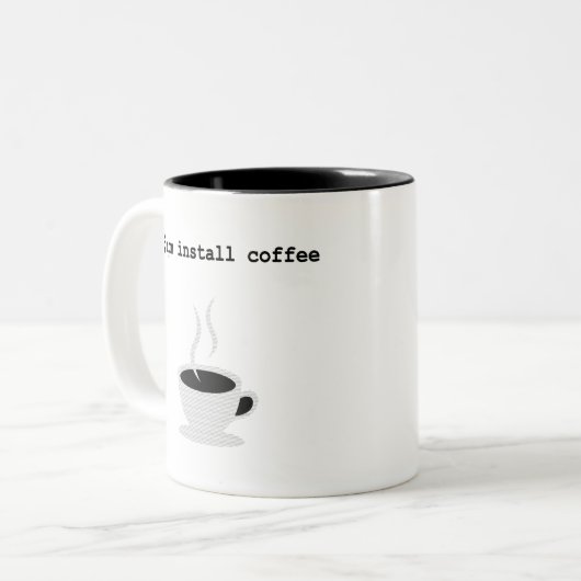 npm installieren Kaffee Javascript-Programmierer Zweifarbige Tasse (Vorderseite Links)
