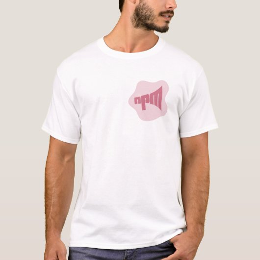 NPM Rosa-Blocks-Logo-T - Shirt (Vorderseite)