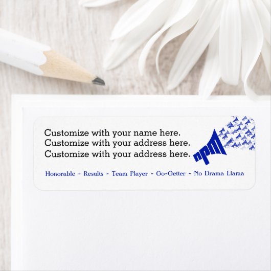 NPM-Rücksendeadressen-Aufkleber (Insitu)