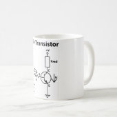 NPN Transistor-Tasse Kaffeetasse (VorderseiteRechts)