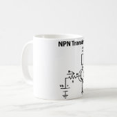 NPN Transistor-Tasse Kaffeetasse (Vorderseite Links)