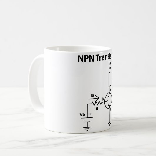 NPN Transistor-Tasse Kaffeetasse (Vorderseite Links)