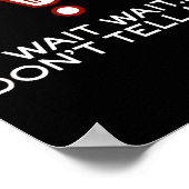 Npr Wait Wait Don’t Tell Me Logo Small  Poster (Ecke)