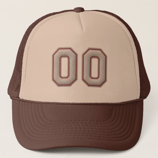 Nr. 00 mit coolem Baseball-Stich-Blick Truckerkappe (Vorderseite)