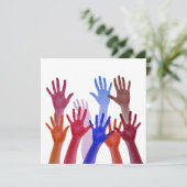 Nr. 01, Bewegung und Einheit Feiertagskarte (Stehend Vorderseite)