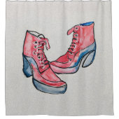 Nr. 01, HandZeichn der Schuhsammlung Duschvorhang (Vorderseite)