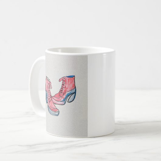 Nr. 01, HandZeichn der Schuhsammlung Kaffeetasse (Vorderseite Links)