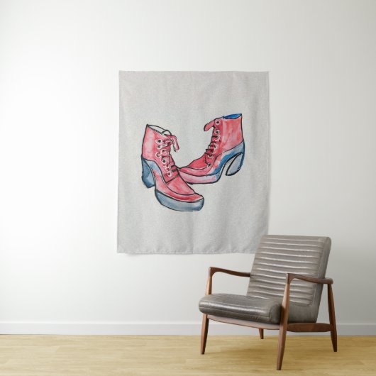 Nr. 01, HandZeichn der Schuhsammlung Wandteppich (Beispiel)