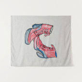 Nr. 01, HandZeichn der Schuhsammlung Wandteppich (Vorderseite (Horizontal))