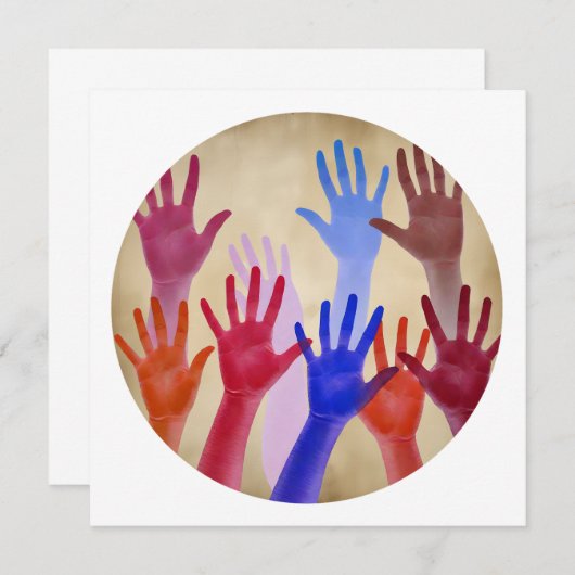 Nr. 02, Bewegung und Einheit Dankeskarte (Vorne/Hinten)