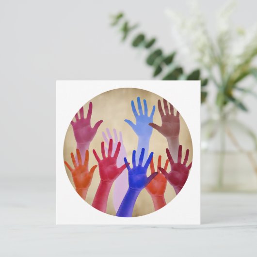 Nr. 02, Bewegung und Einheit Dankeskarte (Stehend Vorderseite)