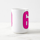 Nr. 06 - Stilvolle numerische Erklärung Art Kaffeetasse (Mittel)