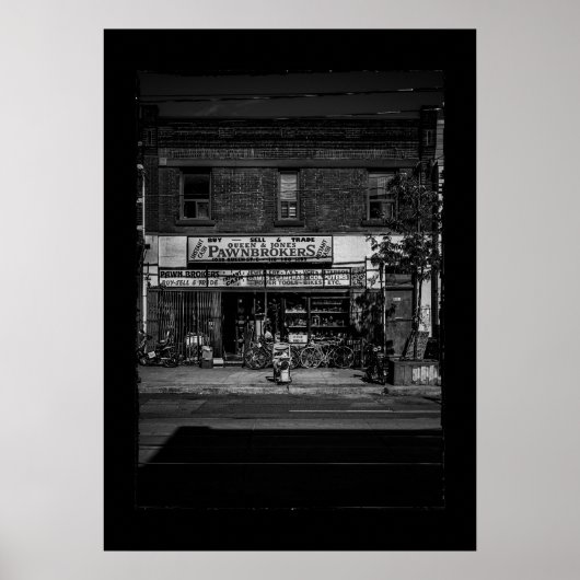 Nr. 1030 Queen St E 3 mit Grenze Poster (Vorne)