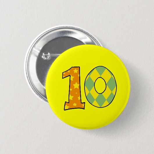 Nr. 10 button (Vorne & Hinten)