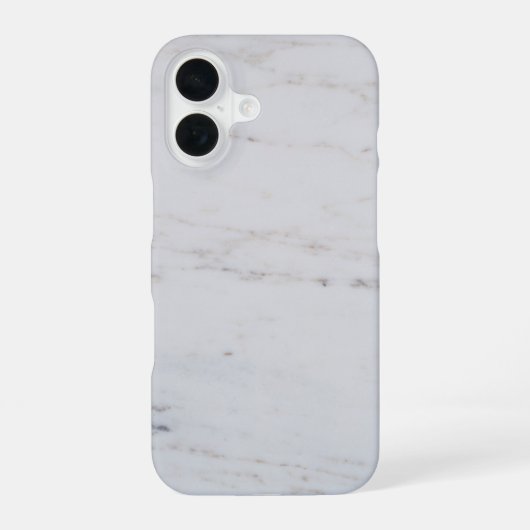 Nr. 129 Marmor iPhone 16 Hülle (Rückseite)