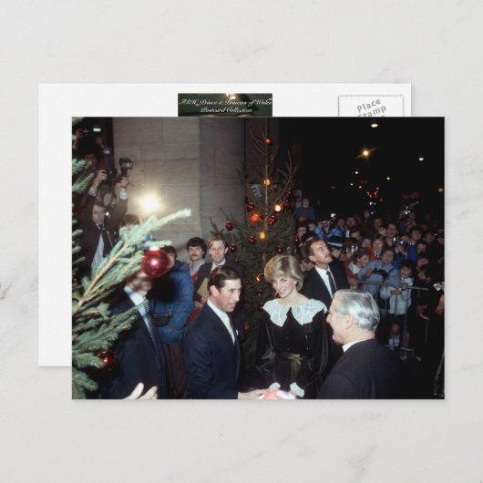 Nr.12 TRH Der Prinz und die Prinzessin von Wales M Postkarte (Vorne/Hinten)