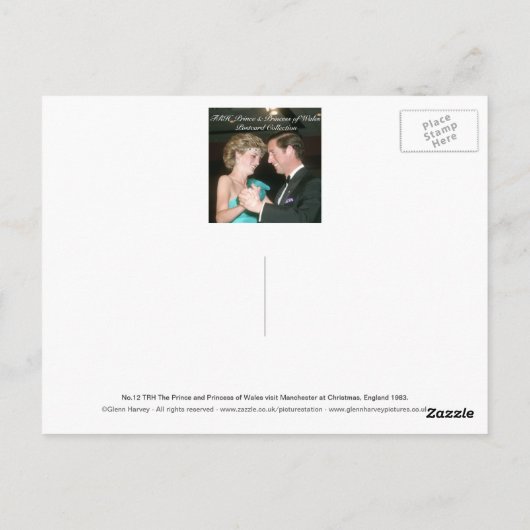 Nr.12 TRH Der Prinz und die Prinzessin von Wales M Postkarte (Rückseite)