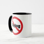 Nr. 1984 NSA Office Big Brother Spying Tasse (Vorderseite Links)