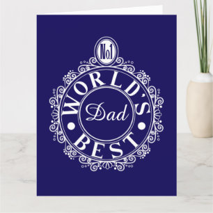 Nr.1 Bester Papa der Welt Individuelle Typografie  Karte