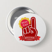 Nr. 1 Bester Vater Vatertag Geburtstag Button (Vorne & Hinten)