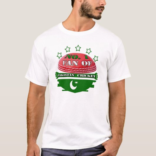 Nr. 1- Fan des Pakistan-Kricket-T-Shirts T-Shirt (Vorderseite)