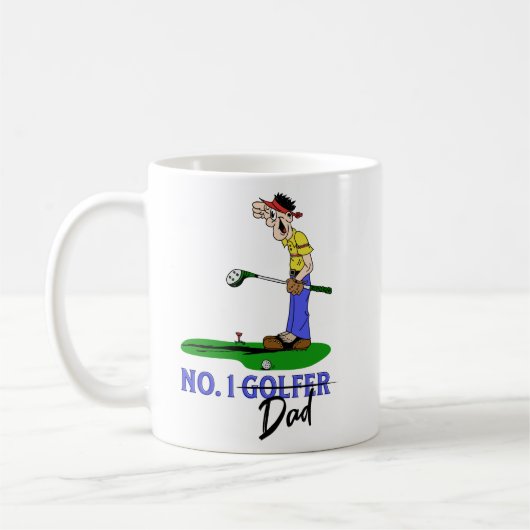 Nr. 1 Golfer-Vater Kaffeetasse (Links)