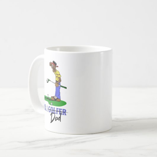 Nr. 1 Golfer-Vater Kaffeetasse (Vorderseite Links)