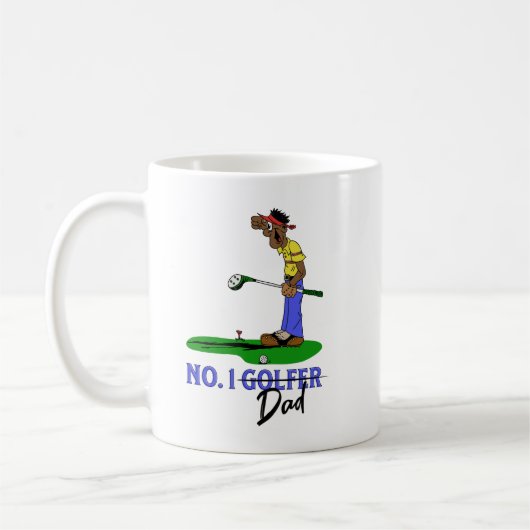 Nr. 1 Golfer-Vater Kaffeetasse (Links)