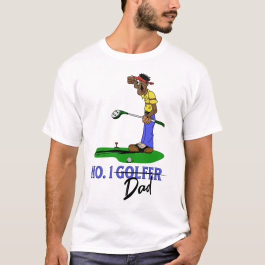 Nr. 1 Golfer-Vater T-Shirt (Vorderseite)